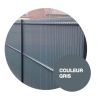 Kit occultant PVC gris 7016 pnx grillage H1.50m