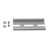 Rail DIN 80 mm pour boîtiers SBWP (avec vis de fixation)