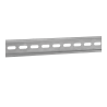 Rail DIN omega en acier 35 x 7,5 mm Longueur 0,5 m Trous oblongs 15 x 6,1 mm